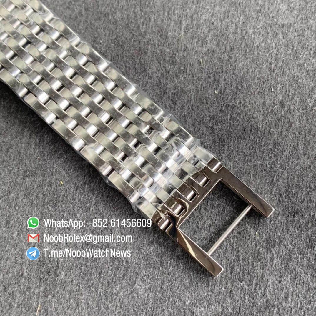 TWF Best Replica Patek Calatrava 5120G Steel Case Case Bracelet White Dial Asia Cal240 Movement 07