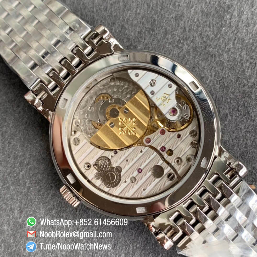 TWF Best Replica Patek Calatrava 5120G Steel Case Case Bracelet White Dial Asia Cal240 Movement 08