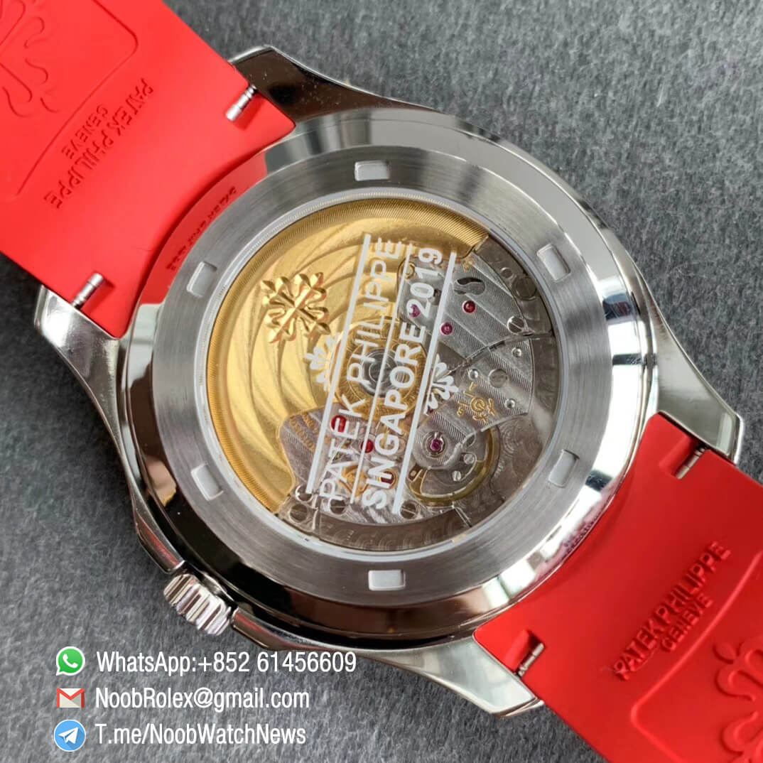 ZF Best Edition Aquanaut 5167A Singapore Edition Steel Case Red Second Hand on Red Rubber Strap 324CS 08
