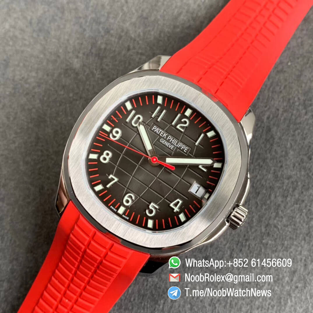 ZF Best Edition Aquanaut 5167A Singapore Edition Steel Case Red Second Hand on Red Rubber Strap 324CS 09