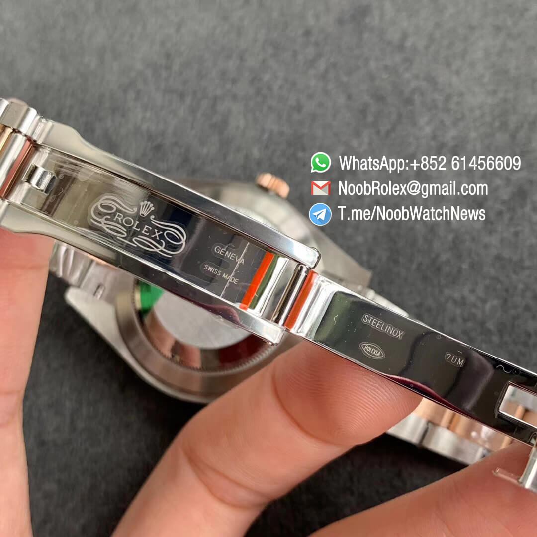 ARF Best Edition DateJust 41 126331 Rose Gold Plated 904L Steel Case Brown Dial Diamonds Markers Oyster Bracelet A2824 07