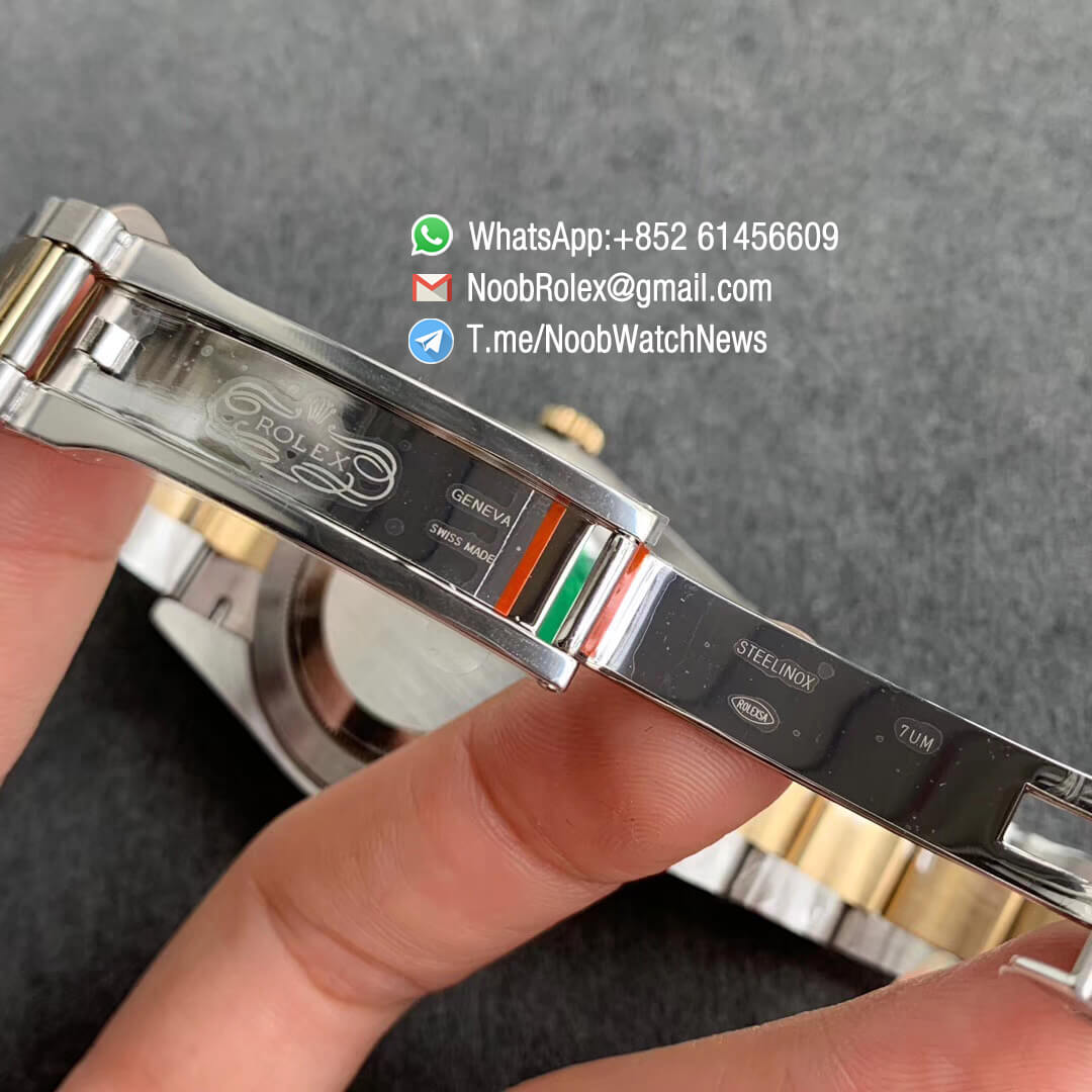 ARF Top Quality DateJust 41 126333 Yellow Gold Plated 904L Steel Case Two Tone Oyster Bracelet Lumed Dial A2824 08