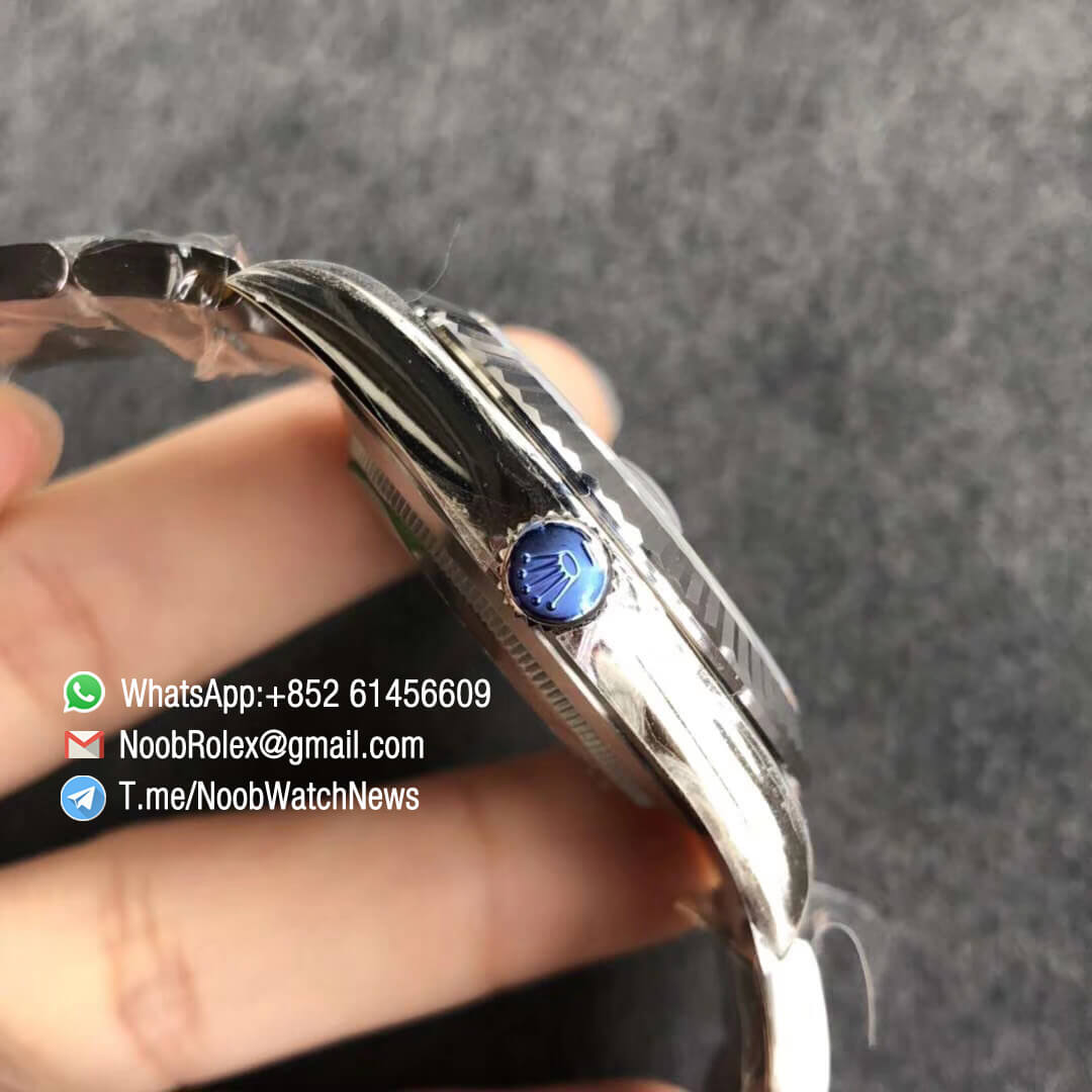 ARF Top Repwatch Rolex DateJust 41 126334 Blue Dial 904L Steel on Oyster Bracelet A2824 04