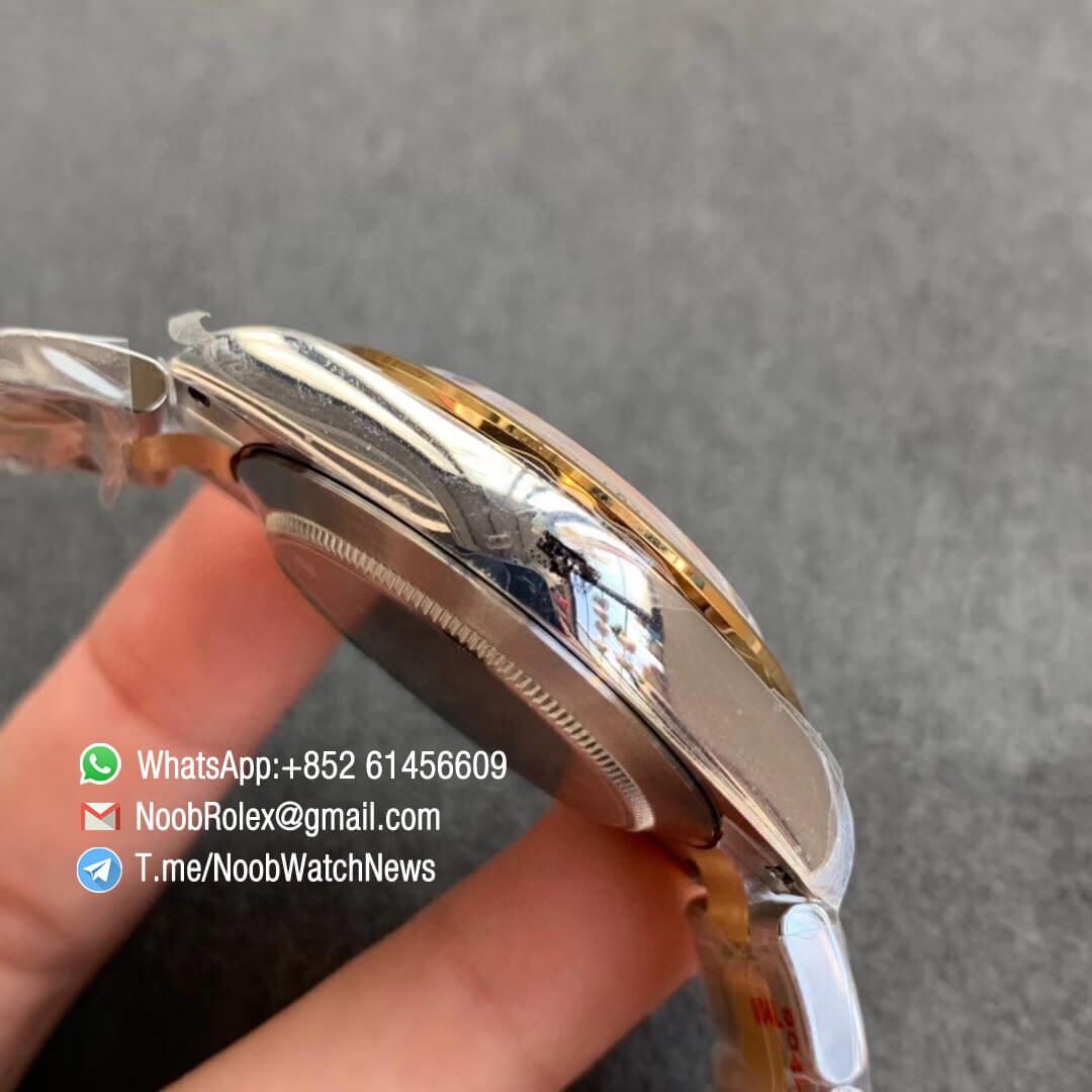 Noob SA4130 Super Clone Daytona 116503 Yellow Gold Two Tone Noob Factory Best Edition 904L Steel Case and Bracelet Gray Dial 05