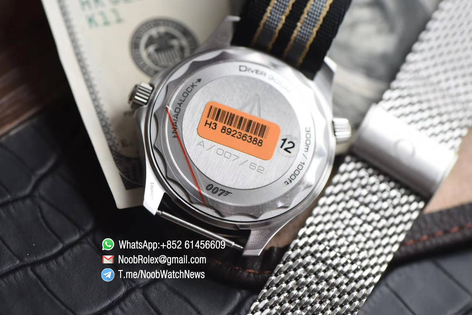 VSF Top Clone Omega Seamster Diver 300M No Time to Die James Bond 007 Limited Edition Stainless Steel Case on Steel Mesh Bracelet A8806 Movement 15