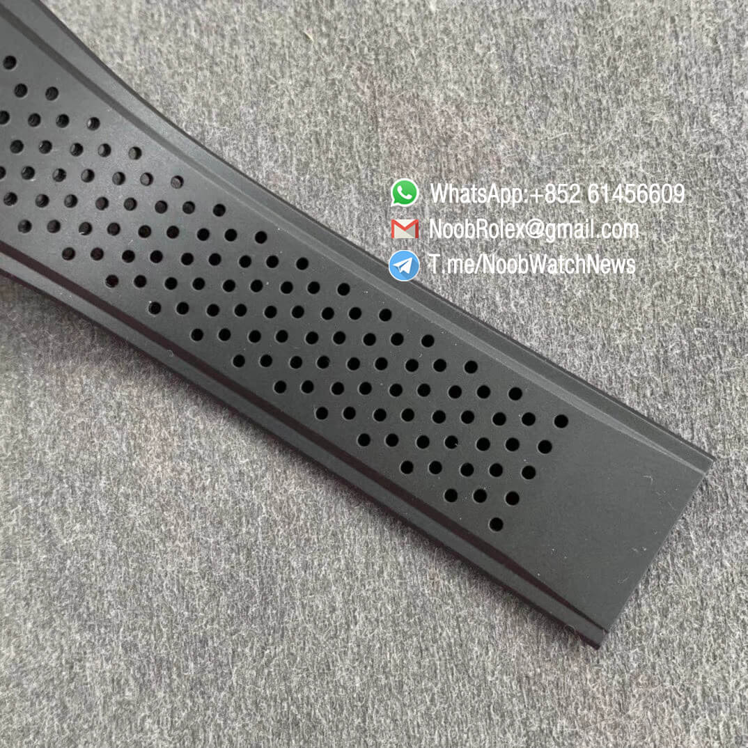 XF Best Quality Tag Heuer Carrera Heuer 01 Chrono PVD Steel Case Skeleton Dial Red Hand on Black Rubber Strap A1887 Movement 07