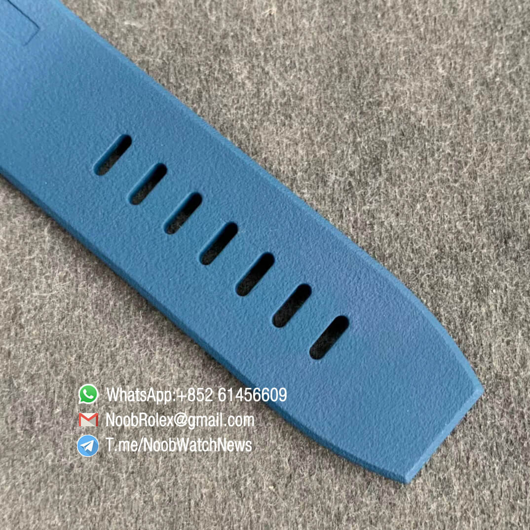 JF Top Swiss Watch Replica Royal Oak Offshore 44mm Michael Schumacher Steel Case Blue Dial Blue Rubber Strap A3126 Calibre 07