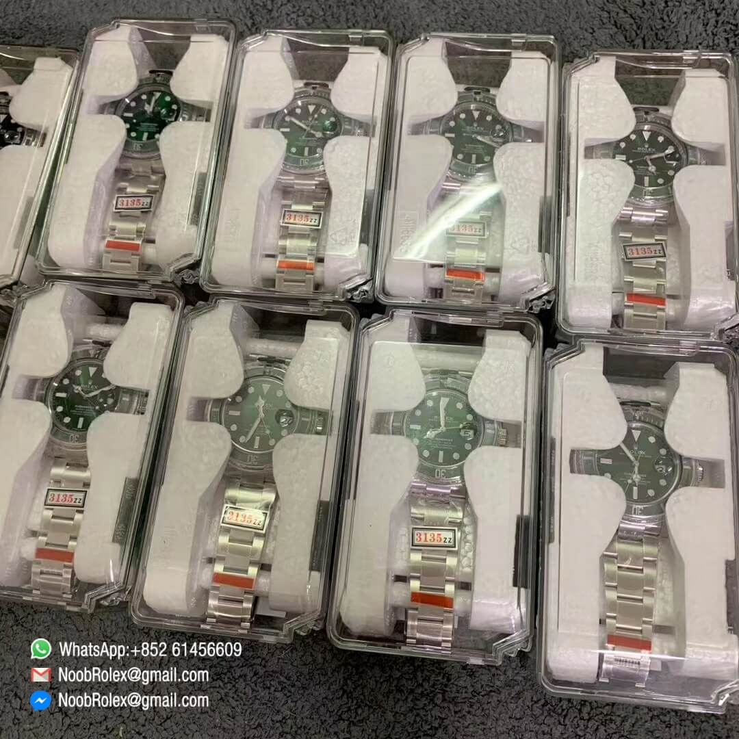 ZZF Submariner 116610 LV Green Ceramic 904L Steel Case 904L steel Bracelet SA3135 V2S 9