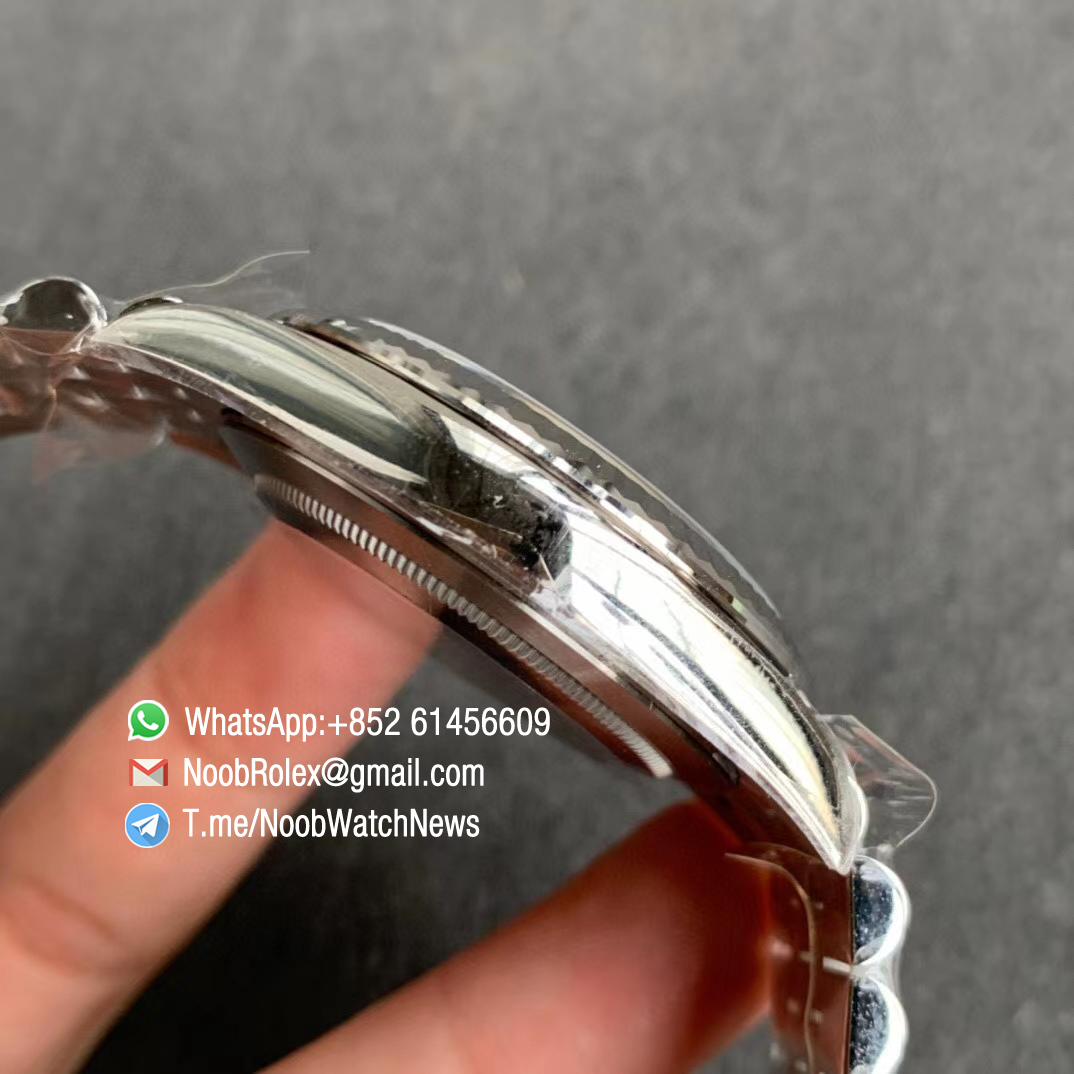 ARF V3 DateJust 41 126334 Blue Dial with Crown Logo at 6 Oclock 904L Steel Material Jubilee Bracelet A2824 05