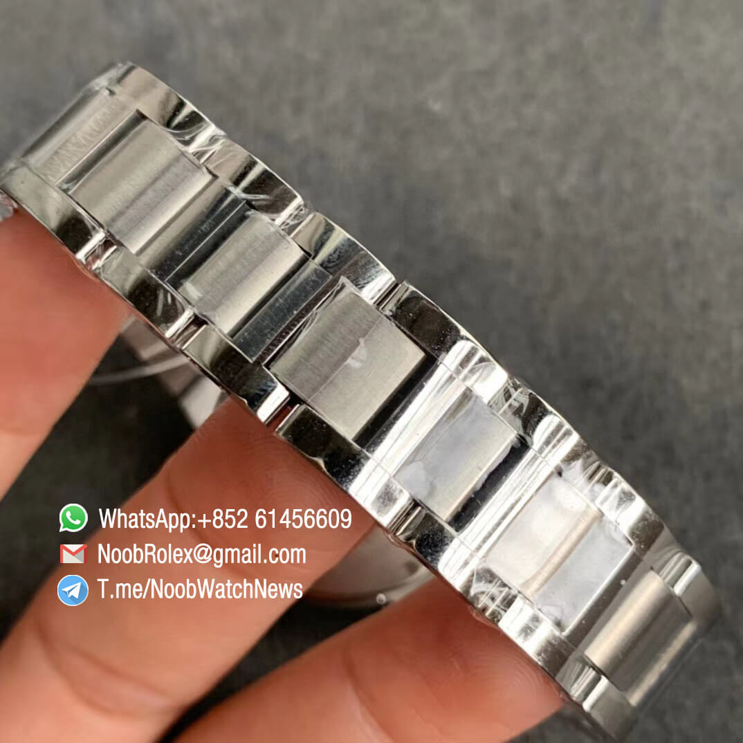 Ballon Bleu 33mm W4BB0016 Steel Case Bracelet Silver Textured Dial Diamonds Bezel on Custom Cal 076 Comes with Warranty Card V6F V7 Best Edition 06