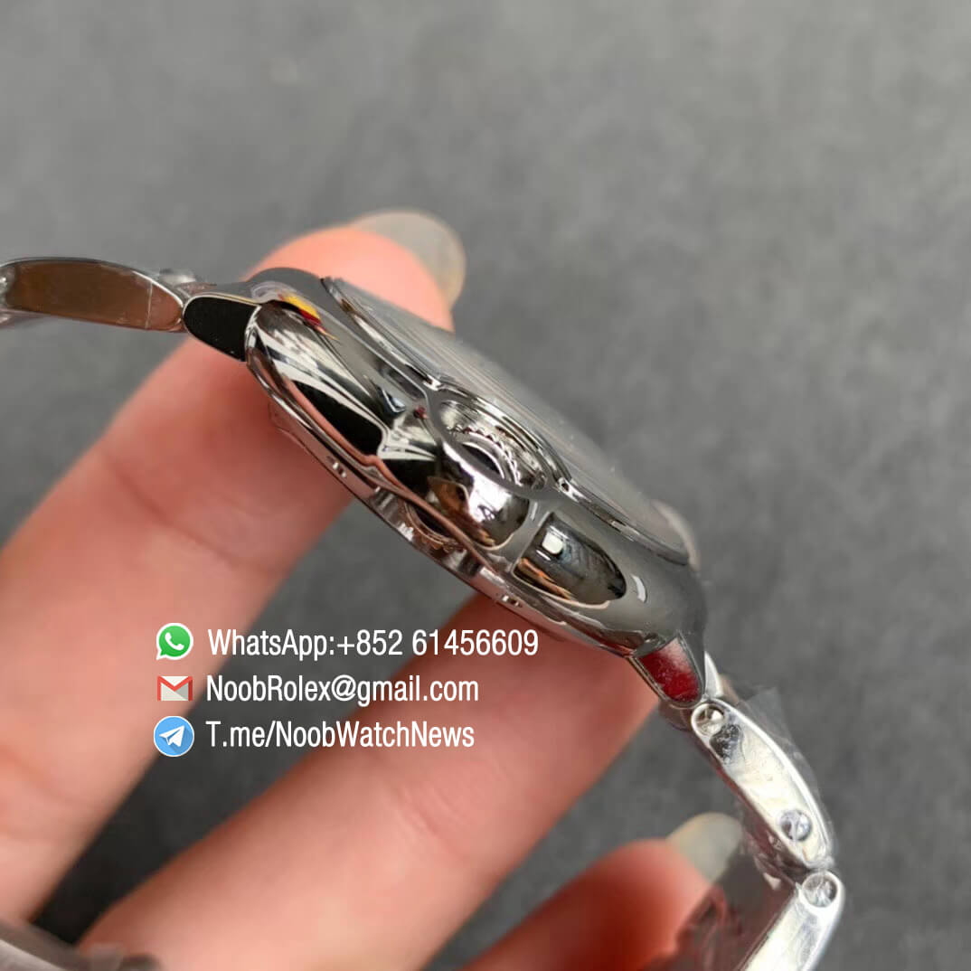 Ballon Bleu 33mm W6920071 Steel Case Bracelet Silver Textured Dial with Custom Cal 076 Comes with Warranty Card V6F V7 Best Edition 04