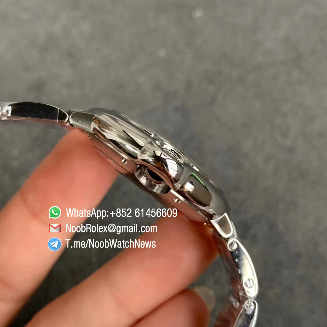 Ballon Bleu 33mm W6920100 Steel Case Bracelet Pink Dial with Custom Cal 076 Comes with Warranty Card V6F V7 Best Edition 04