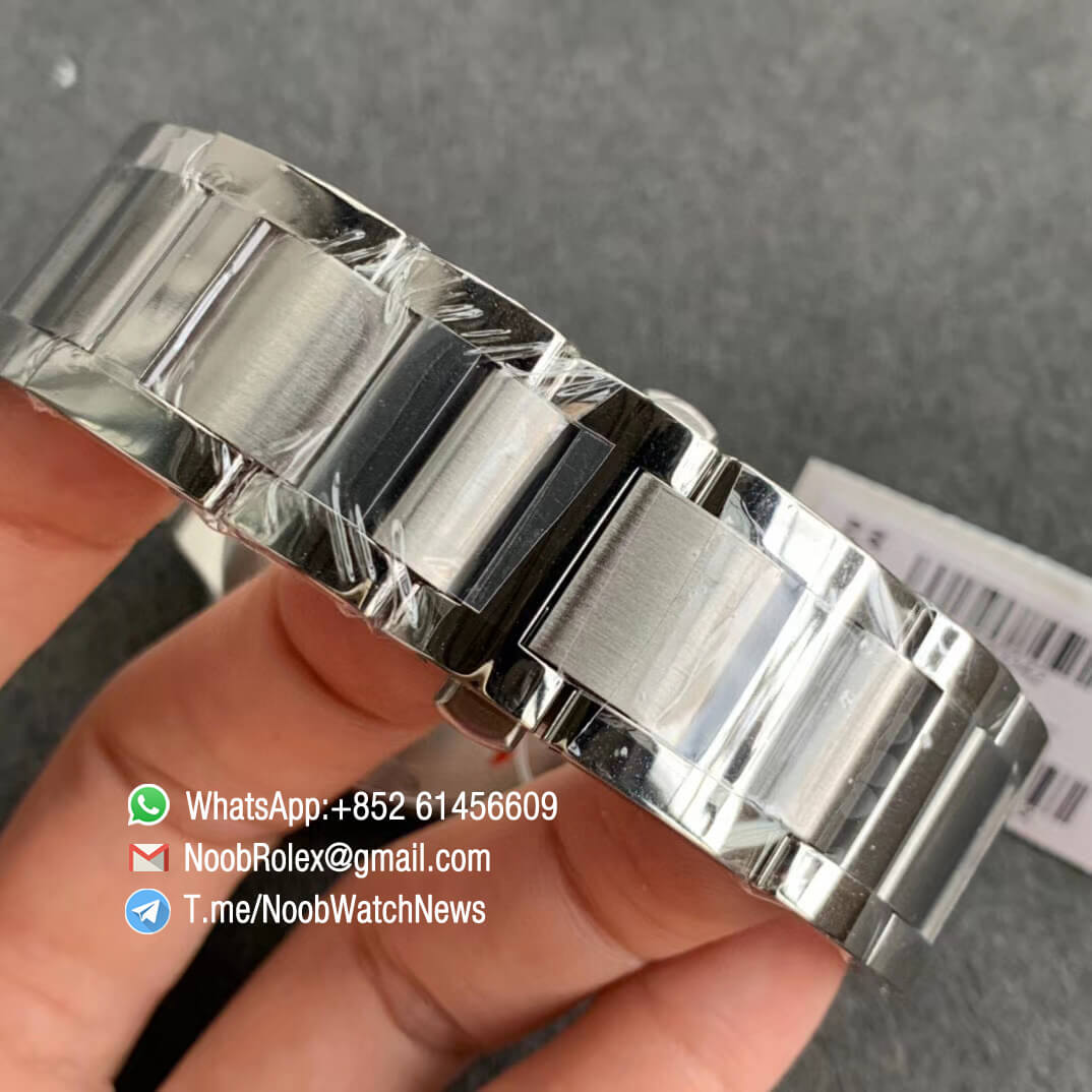 Ballon Bleu 42mm WSBB0025 Steel Case Bracelet Blue Textured Dial on Custom Cal 076 Warranty Card with Serial Match Watch V6F V7 Best Edition 06