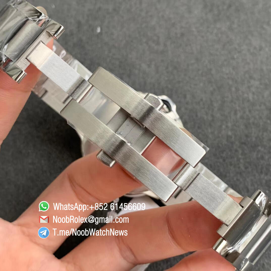 Ballon Bleu 42mm WSBB0025 Steel Case Bracelet Blue Textured Dial on Custom Cal 076 Warranty Card with Serial Match Watch V6F V7 Best Edition 07