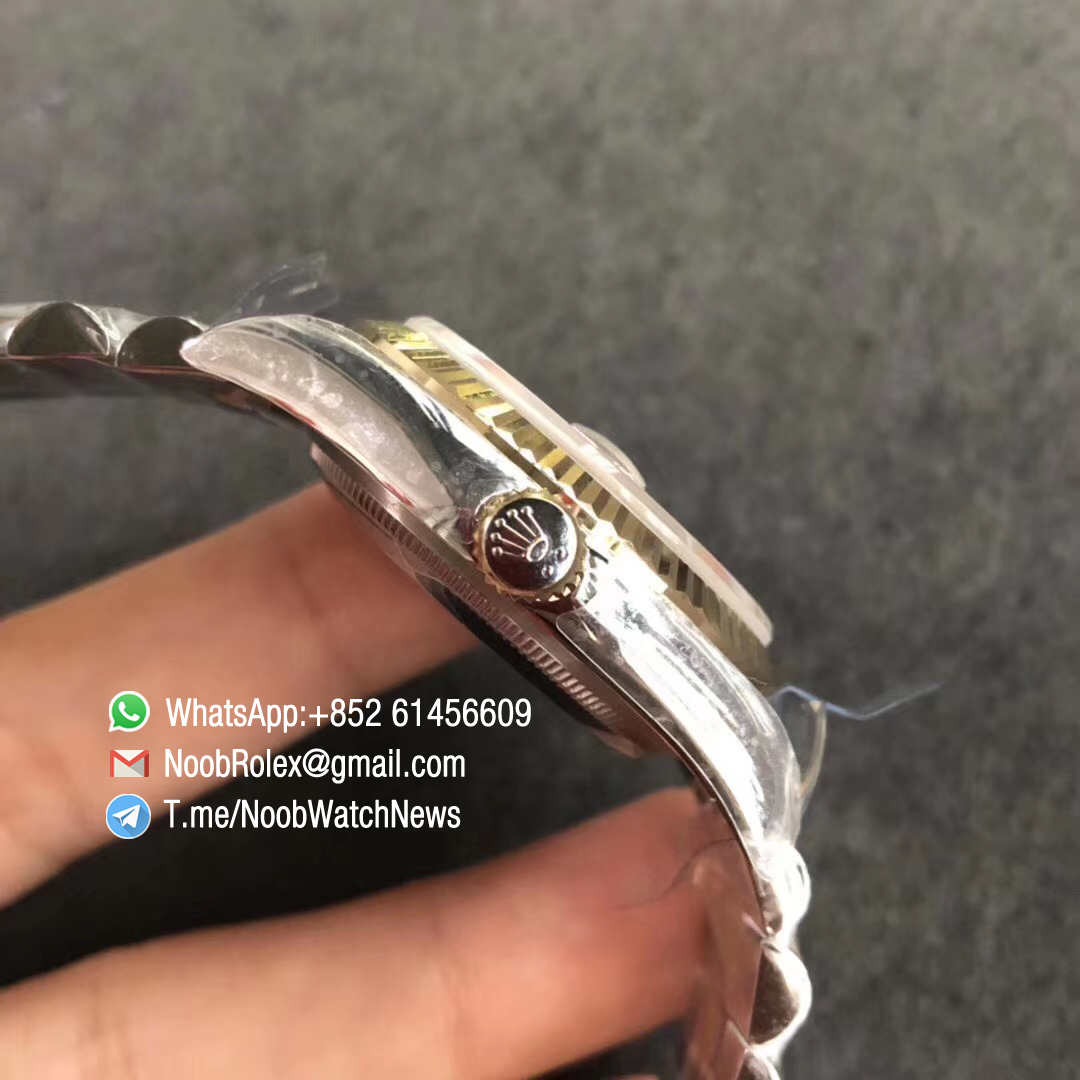 DateJust 36 116233 904L Steel Case Yellow Gold Bezel Black Dial Stick Markers on Two Tone Steel Yellow Gold Jubilee Bracelet SH3135 ARF V2 04