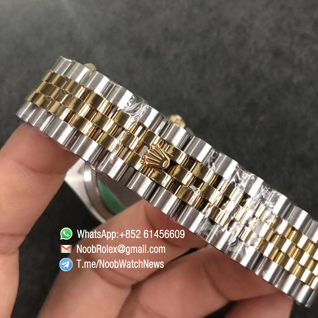 DateJust 36 116233 904L Steel Case Yellow Gold Bezel Black Dial Stick Markers on Two Tone Steel Yellow Gold Jubilee Bracelet SH3135 ARF V2 06