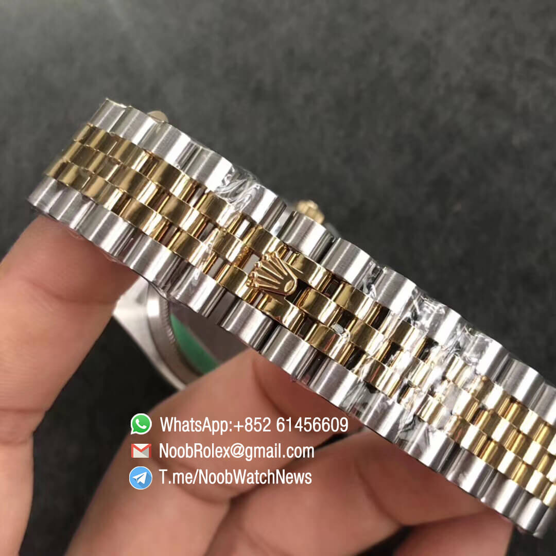 DateJust 36 116233 904L Steel Case Yellow Gold Dial Diamonds Markers on Two Tone Steel Yellow Gold Jubilee Bracelet SH3135 ARF V2 06
