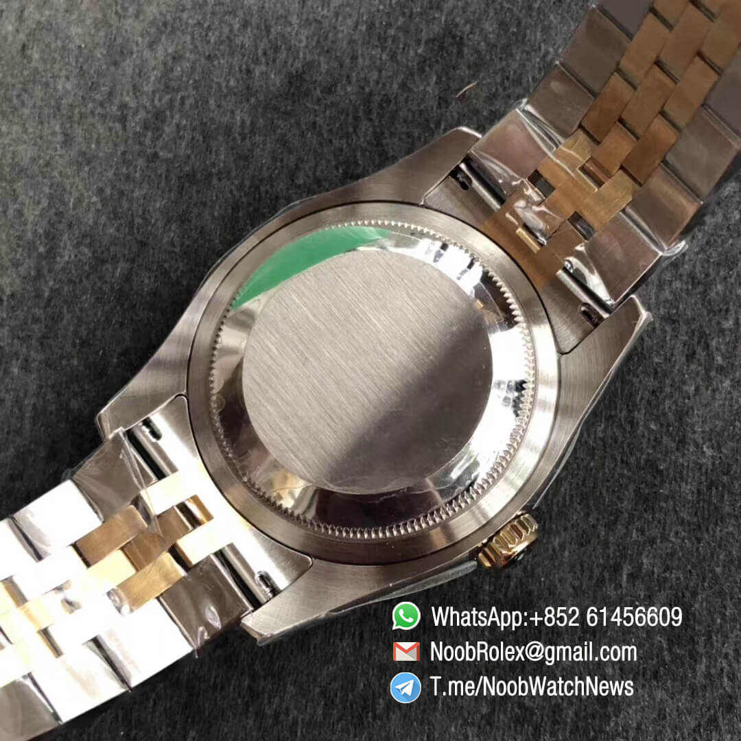 DateJust 36 116233 904L Steel Case Yellow Gold Dial Diamonds Markers on Two Tone Steel Yellow Gold Jubilee Bracelet SH3135 ARF V2 08