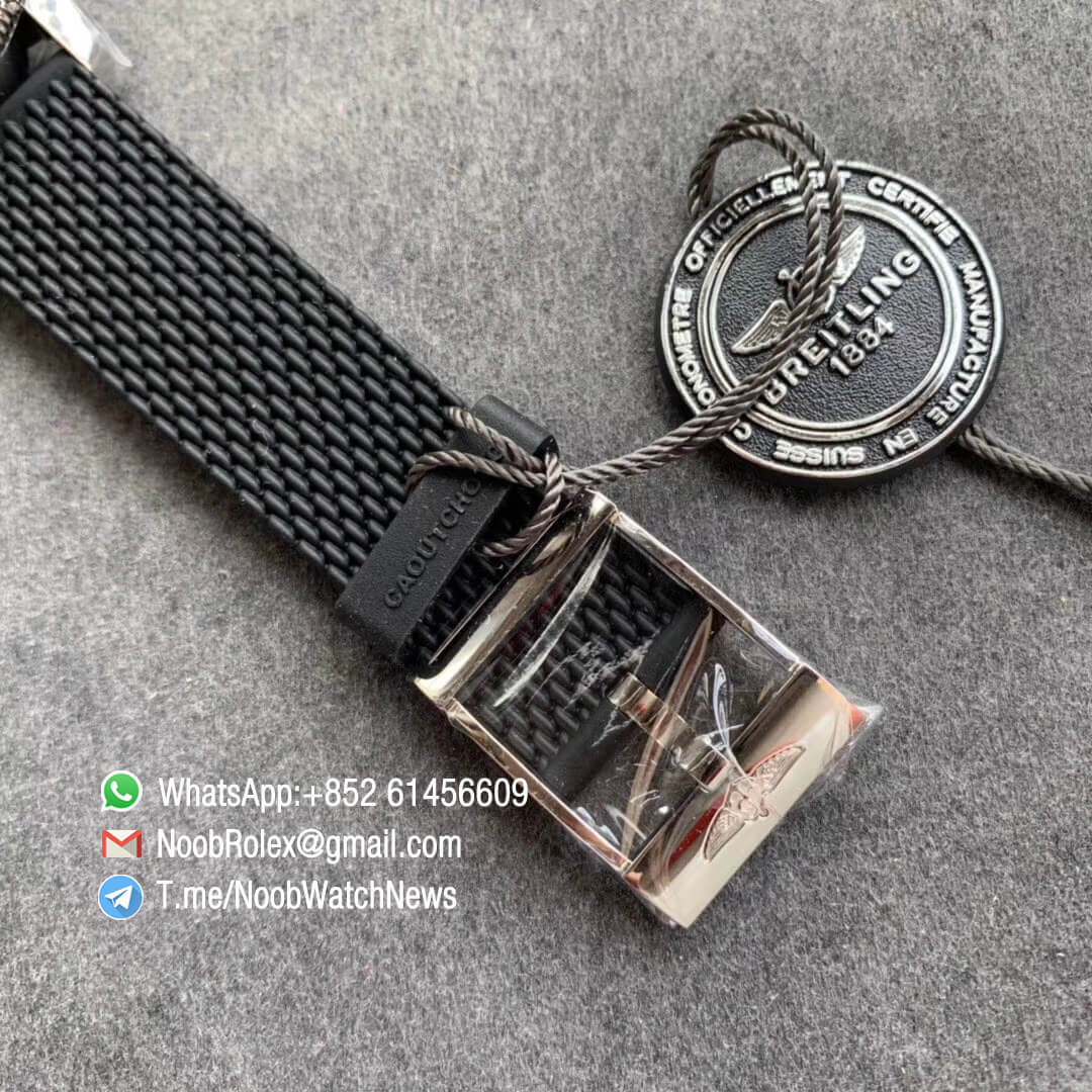 GF V2 Best Edition SuperOcean Heritage ii 42mm Steel Case White Dial Black Bezel on Black Rubber Strap A2824 06