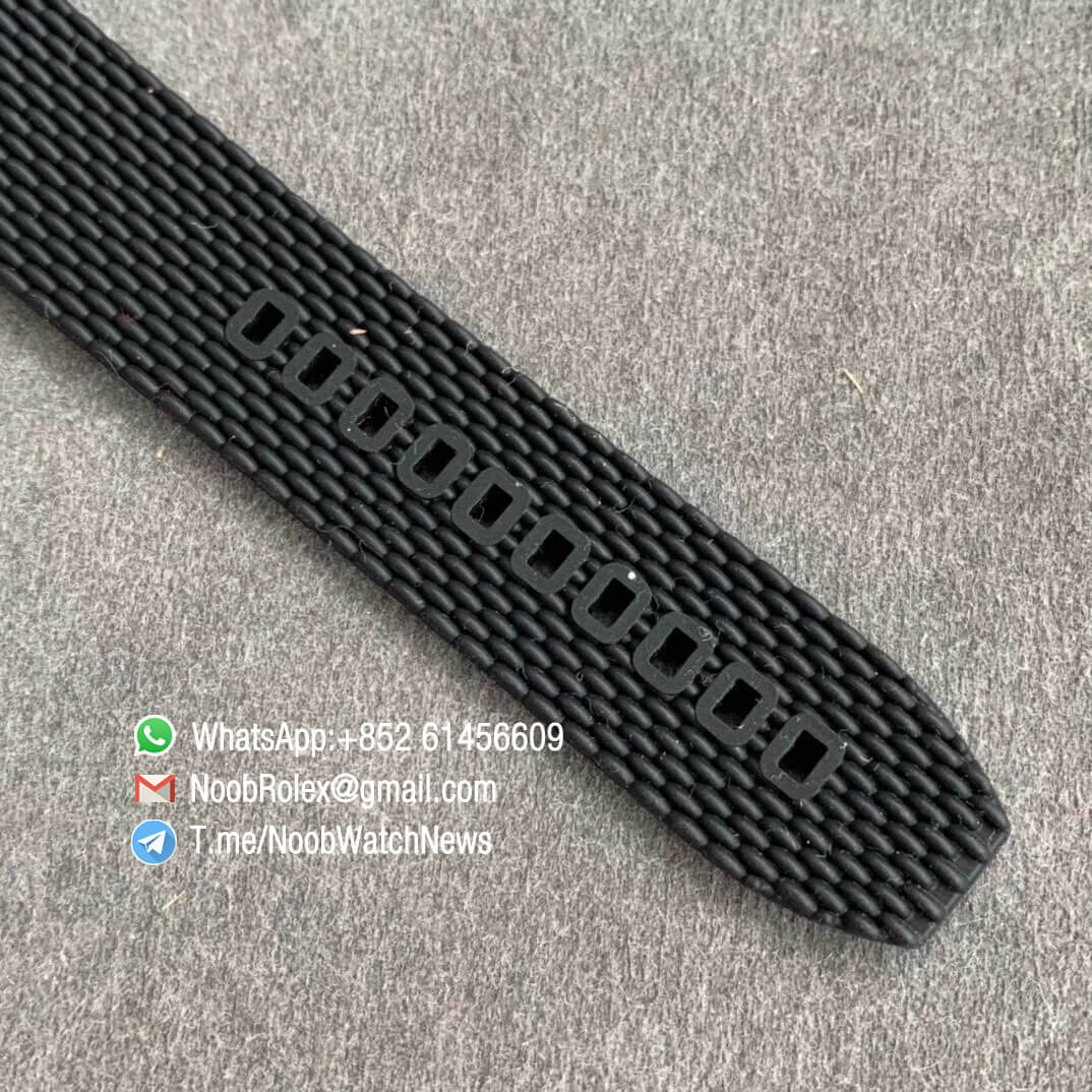 GF V2 SuperOcean Heritage II 42mm Rose Gold Steel Case Black Dial RG Hands Markers Black Bezel on Black Rubber Strap A2824 07