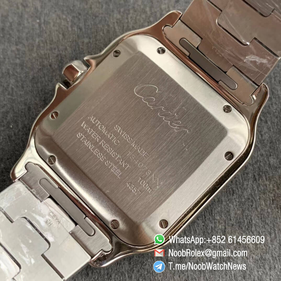 KOR Factory Santos de Cartier 40mm Steel and Rose Gold Case White Dial Two Tone SmartLinks Bracelet MIYOTA 9015 V2 08