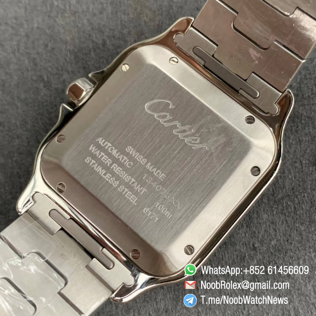 KOR Factory Santos de Cartier 40mm Steel and Yellow Gold Case White Dial Two Tone SmartLinks Bracelet MIYOTA 9015 V2 08