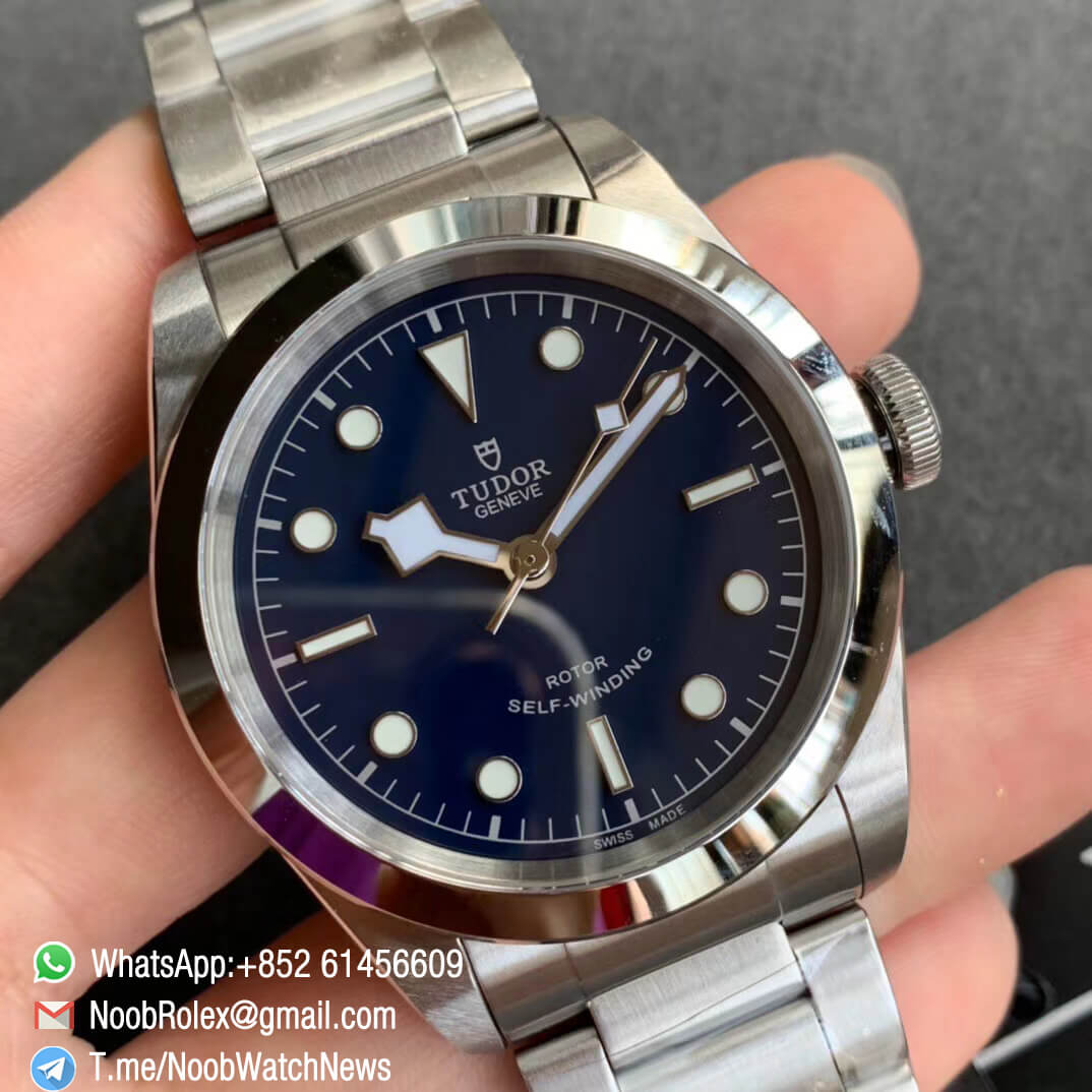 KRF Best Edition Tudor Black Bay 36 Blue Dial on Steel Case Bracelet A2824 V2 02