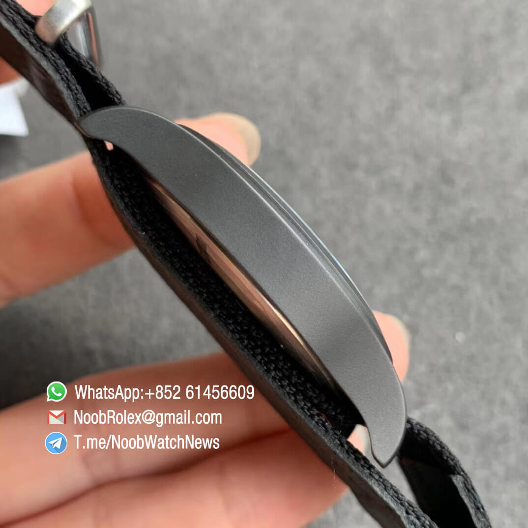 MKF Quality Rep Watch IWC Pilot Spitfire Black Ceramic IW326901 Black Dial on Black Nylon Strap MIYOTA 9015 05