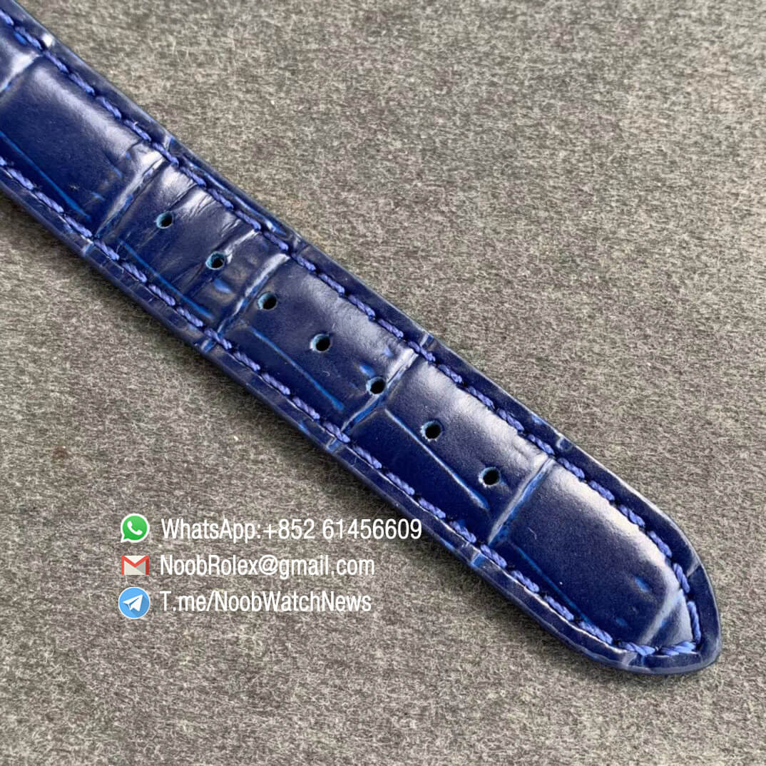 Ulysse Nardin Classico Manufacture 3203 136LE 2 Manara 04 Steel Case on Blue Leather Strap A2892 FKF Best Edition 07