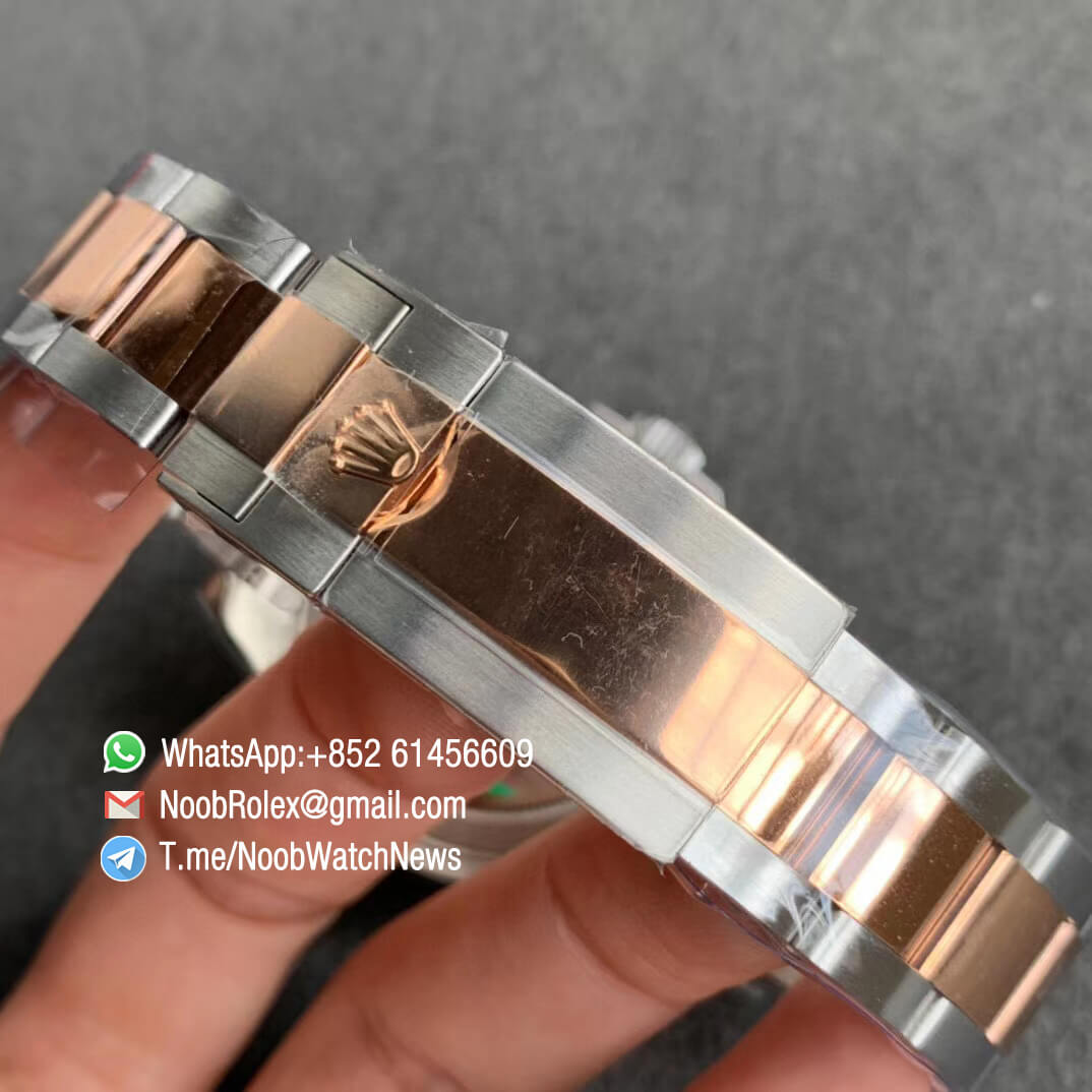 Yacht Master 116621 Steel Case Rose Gold Bezel Brown Dial on Steel Rose Gold Bracelet A2824 ARF Best Edition V2 06