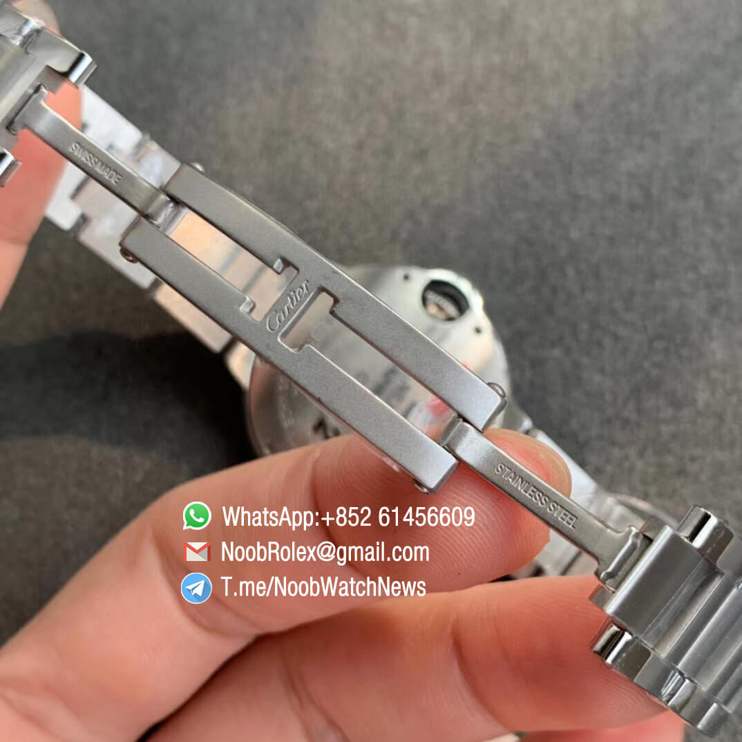 Ballon Bleu 33mm W6920084 Steel Case Bracelet Silver Dial with Swiss Ronda Quartz Comes with Warranty Card V6F V7 Best Edition 07