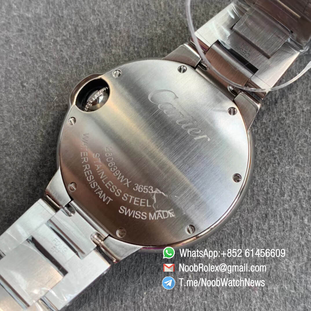 Ballon Bleu 33mm W6920084 Steel Case Bracelet Silver Dial with Swiss Ronda Quartz Comes with Warranty Card V6F V7 Best Edition 08