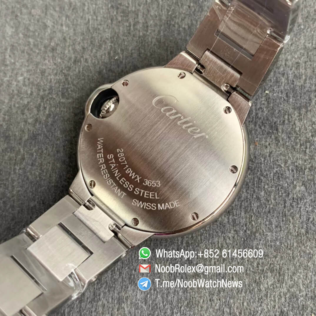 Ballon Bleu 33mm WSBB0033 Steel Case Bracelet Pink Dial with Swiss Ronda Quartz Comes with Warranty Card V6F V7 Best Edition 08