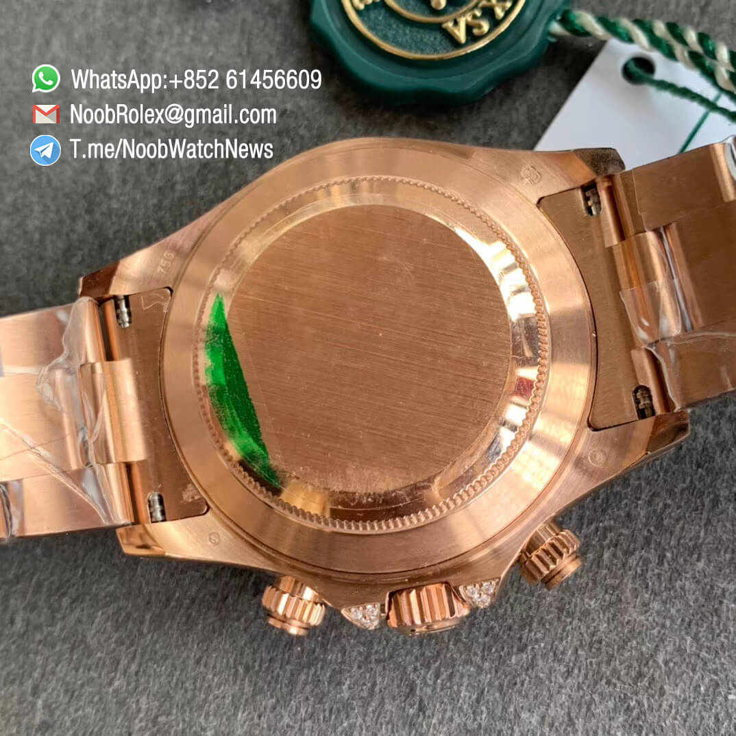 Cheap Rolex Daytona 116595RBOW Full Rose Gold Case Bracelet Rainbow Crystal Bezel Dianmonds Dial A4130 BLF 08