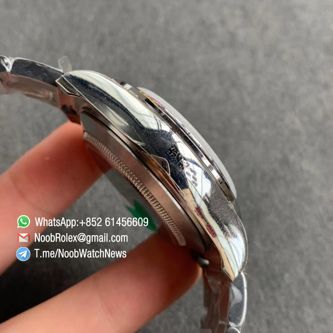 Fake Diamond Rolex Daytona 116599RBOW Steel Case Rainbow Crystal Bezel Black Dial Diamond Markers A4130 BLF 05