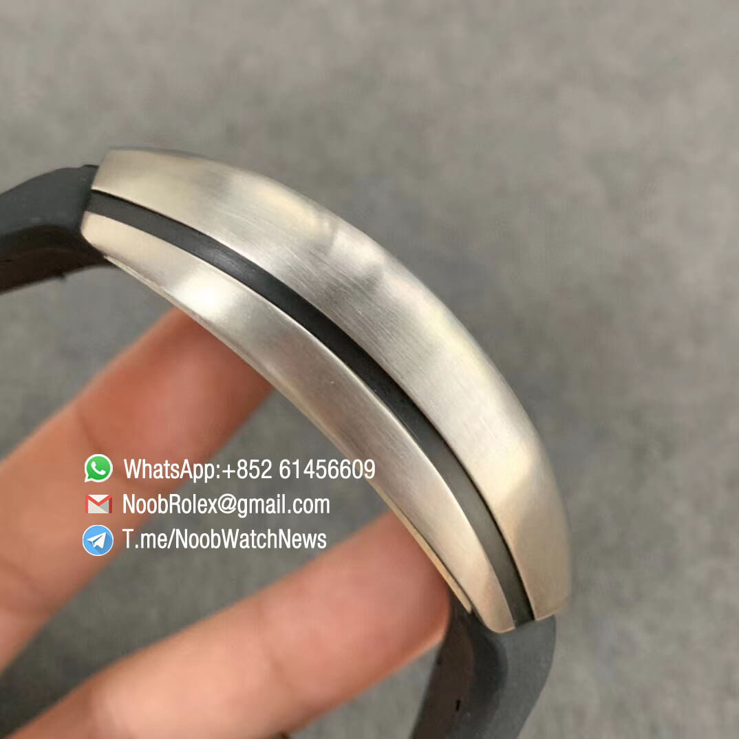 Franck Muller Vanguard V45 SC DT Steel Case Black Dial with luminous Markers Black Leather Strap A2824 Movement ABF Top Quality Replica Watch 05