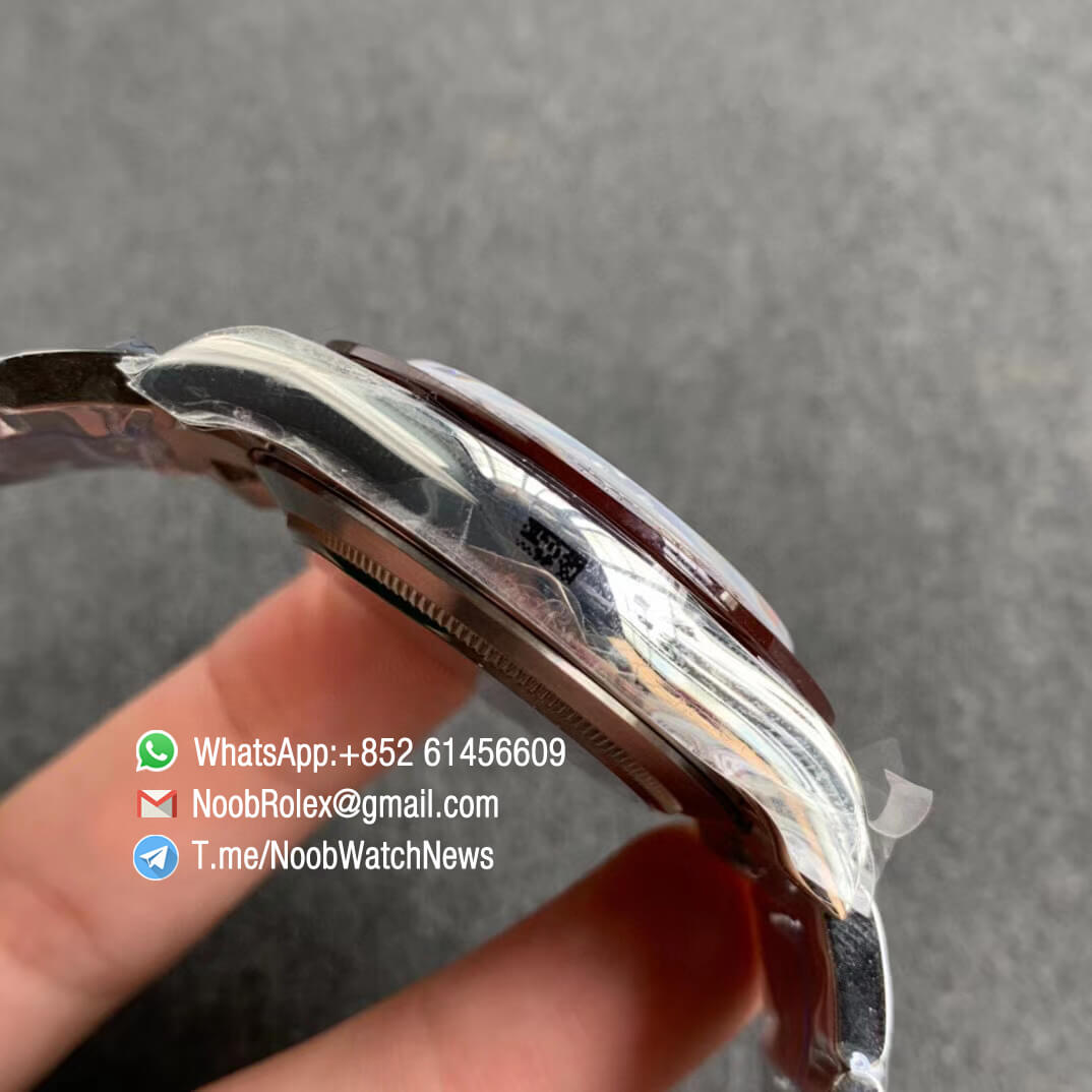 Noob Watches Roex Daytona 116506 Brown Ceramic Bezel 904L Steel Case and Bracelet Ice Blue Dial SA4130 V3 05