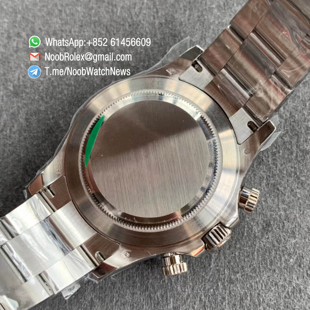 Noob Watches Roex Daytona 116506 Brown Ceramic Bezel 904L Steel Case and Bracelet Ice Blue Dial SA4130 V3 08