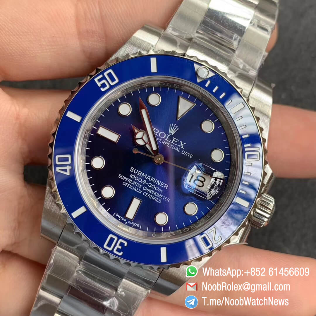 Submariner 116619LB 316L Steel Case Blue Ceramic Bezel Blue Dial on Steel Bracelet SA3135 GMF V2 03