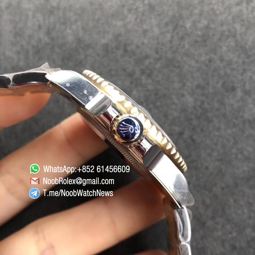 Supernoobs Watch GMT Master II 116713LN Black Ceramic Bezel 904L Steel Case Wrapped 18K Gold Two Tone Oyster Bracelet SA3186 CHS 04