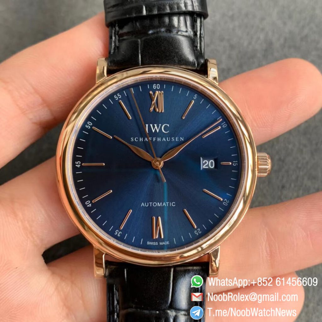 Portofino IW356523 Automatic Stainless Steel Case Blue Dial Gold