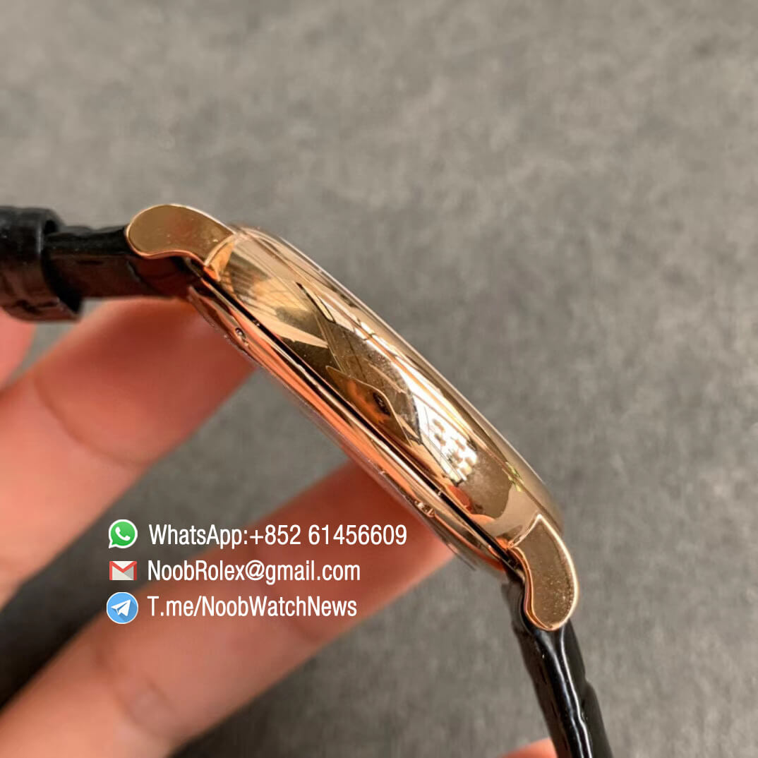 IWC Portofino IW356522 Automatic Rose Gold Case Blue Dial on Black Croco Strap ETA 2892 Automatic Movement FKF Top Fake 06