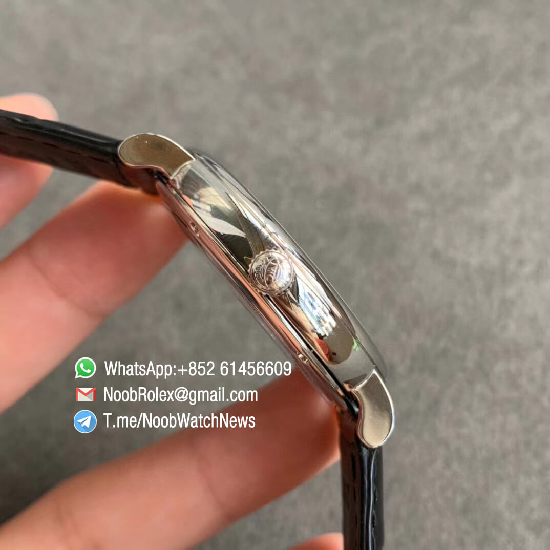 IWC Portofino IW356523 Automatic Stainless Steel Case Blue Dial Gold Markers on Black Croco Strap ETA 2892 Movement FKF Quality Replica 04