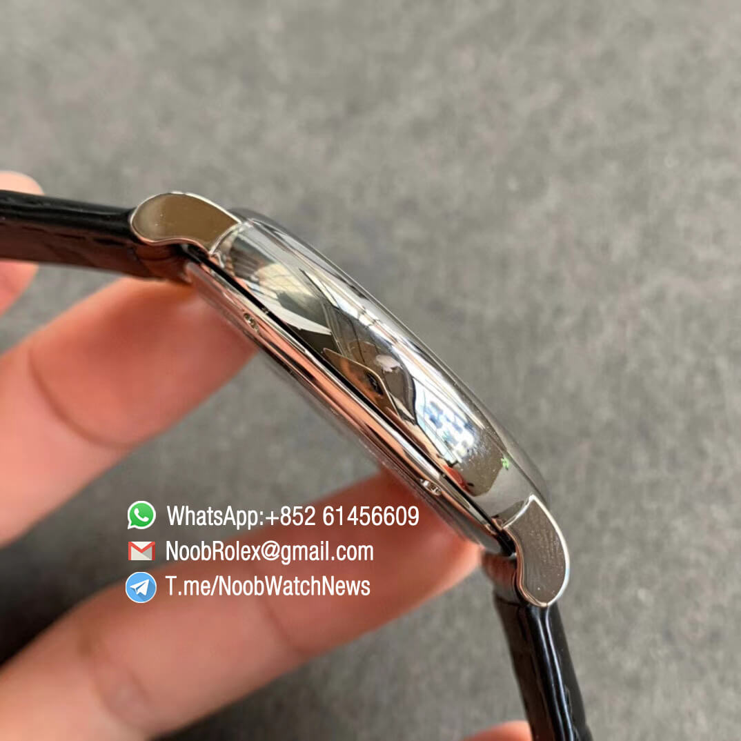 IWC Portofino IW356523 Automatic Stainless Steel Case Blue Dial Gold Markers on Black Croco Strap ETA 2892 Movement FKF Quality Replica 05