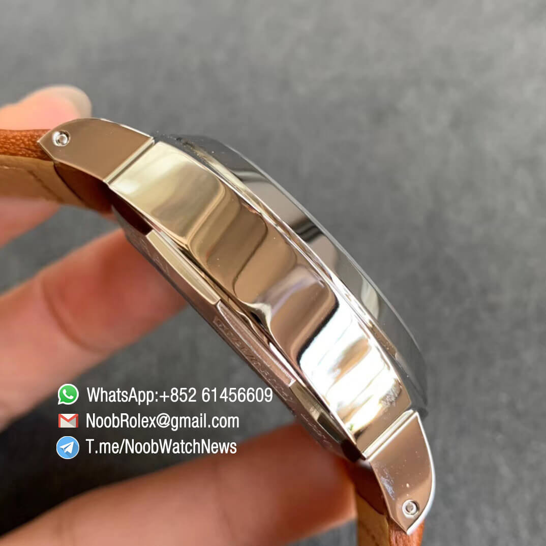 Panerai PAM00111 NFC Function Superlumed Black Dial on Brown Leather Strap A6497 with Y Incabloc Noob V11 05