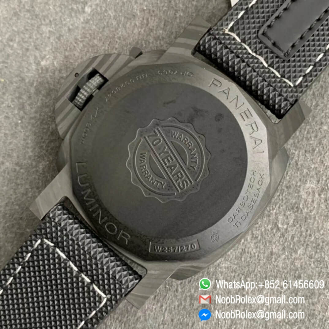 Panerai PAM01118 Luminor Marina Luminous Trilogy on Black Sportech Strap P9010 VSF Best Clone 08