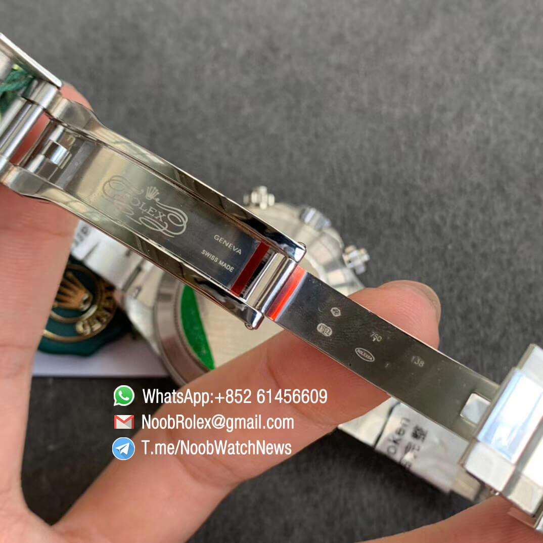 Rolex Daytona 116509 Steel Case Bracelet MOP Dial with Diamonds Markers A7750 Chrono Movement BLF Top Fake Rolex 07