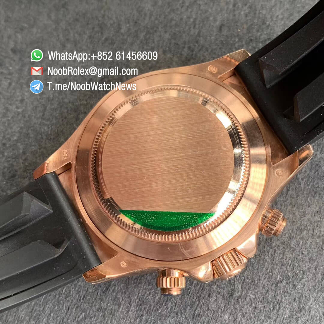 Rolex Daytona 116599RBOW Steel Case with Diamonds Rainbow Crystal Bezel Black Dial Rainbow Crystal Markers on Rubber Strap A4130 BLF Best Duplicate 08