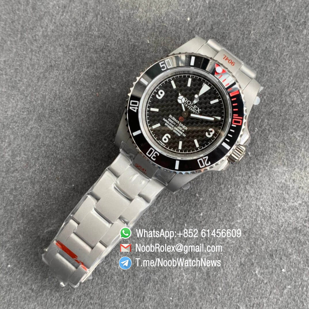 Rolex Submariner The Rough Matt Carbon Sandblast Steel Case Carbon Dial on Steel Bracelet SA3130 GMF Quality Repwatch 09