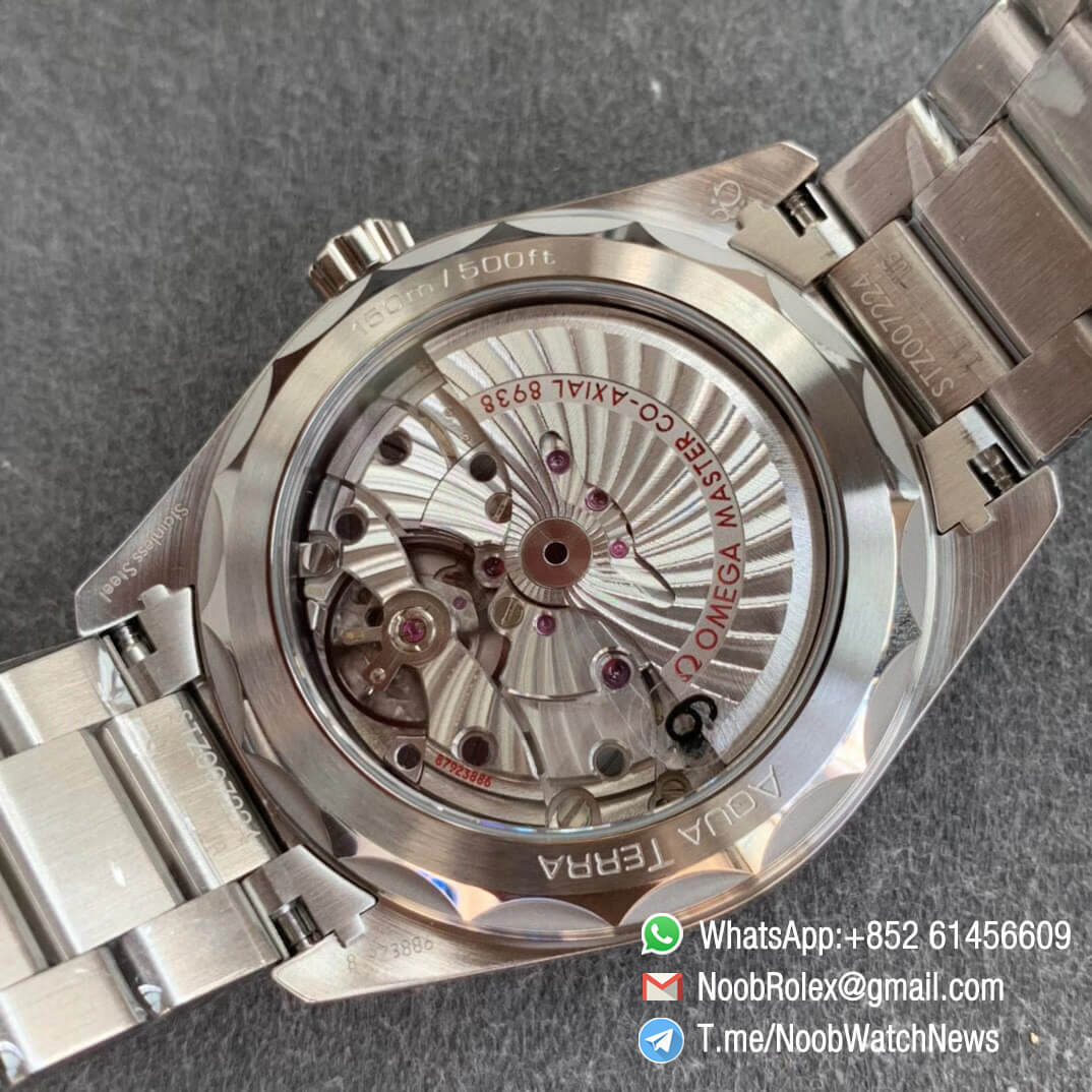 Seamaster Aqua Terra 150m GMT Worldtimer 43mm Steel Case Bracelet Blue Dial A8938 VS Factory Rep Omega 08